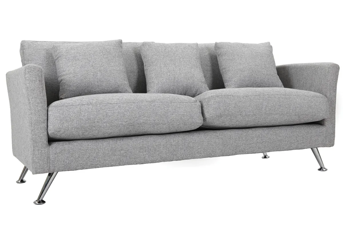 Miliboo Design-Sofa 3 Plätze Hellgrau VOLUPT* Design-sofas