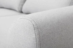 Miliboo Design-Sofa 2 Plätze Stoff Grau Eichenbeine EKTOR* Design-sofas