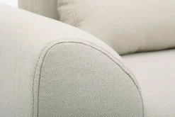 Miliboo Design-Sofa 3 Plätze Stoff naturfarben Eichenbeine EKTOR* Design-sofas