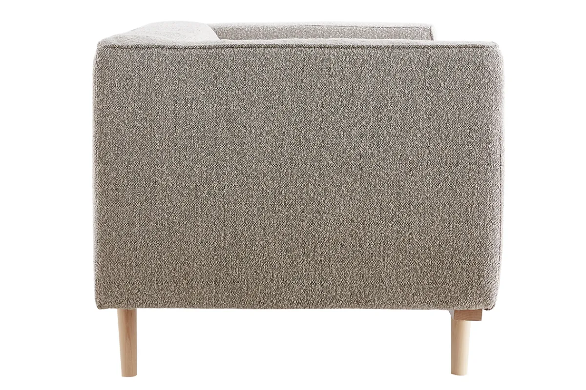 Miliboo Design-Sofa aus Bouclé-Stoff taupe 2/3-Sitzer MORRIS* Design-sofas