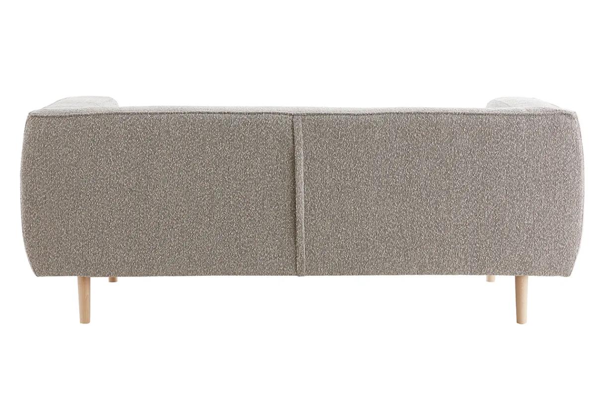 Miliboo Design-Sofa aus Bouclé-Stoff taupe 2/3-Sitzer MORRIS* Design-sofas