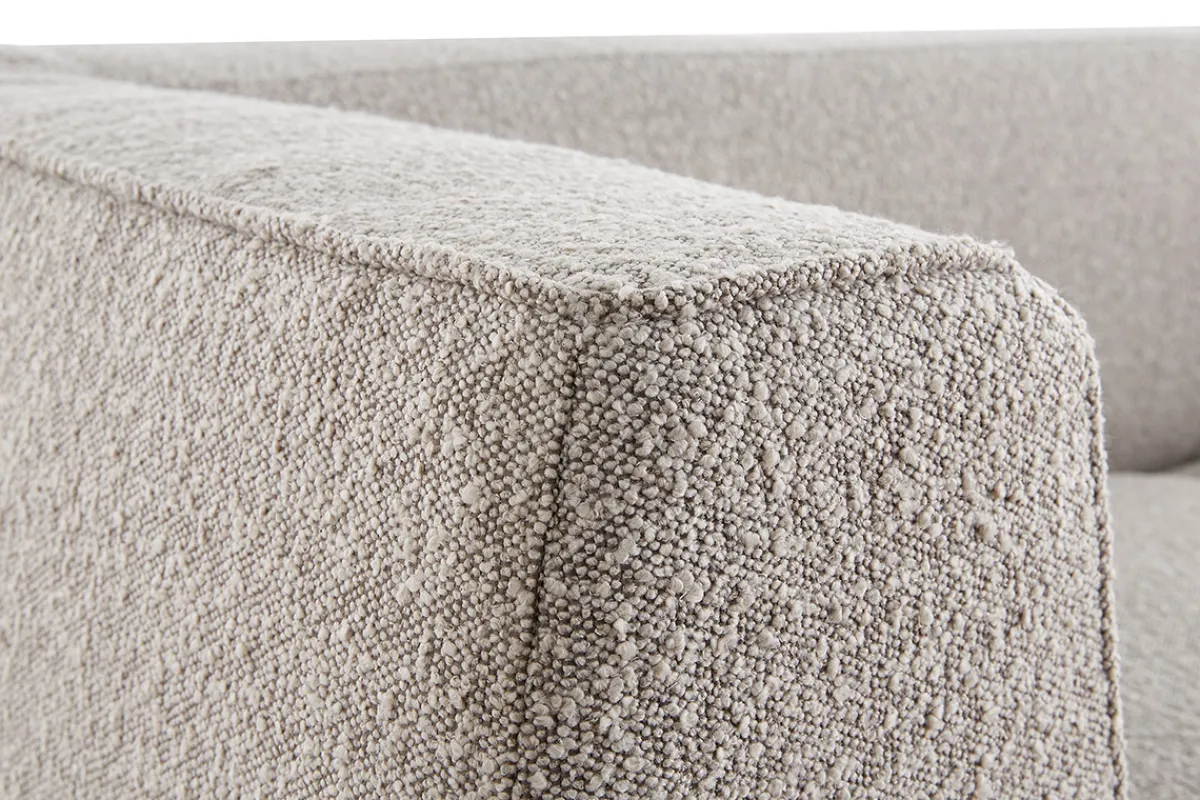 Miliboo Design-Sofa aus Bouclé-Stoff taupe 2/3-Sitzer MORRIS* Design-sofas
