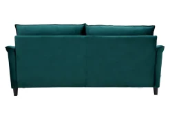 Miliboo Design-Sofa aus Samt Petrolblau 3 Plätze CLIFF* Design-sofas