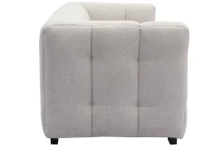 Miliboo Design-Sofa mit beigem Stoff im Samtdesign 3-Sitzer CORTO* Design-sofas