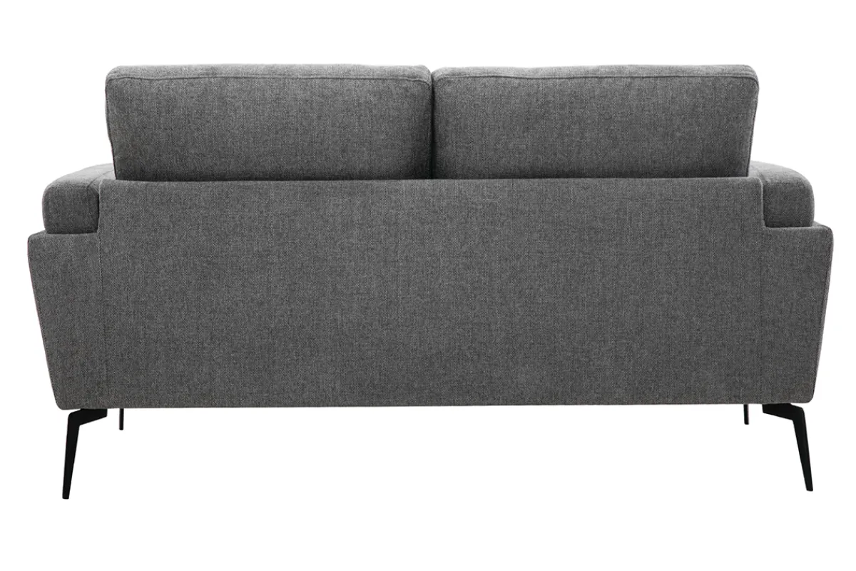 Miliboo Design-Sofa mit grauem Stoff im Samtdesign 2-Sitzer MOSCO* Design-sofas