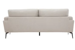 Miliboo Design-Sofa mit Stoff im Samtdesign Beige 3-Sitzer MOSCO* Design-sofas