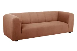 Miliboo Design-Sofa mit Stoff im Samtdesign Terracotta 3-4-Sitzer OLIVEIRO* Design-sofas