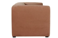 Miliboo Design-Sofa mit Stoff im Samtdesign Terracotta 3-4-Sitzer OLIVEIRO* Design-sofas
