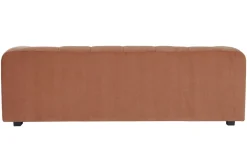 Miliboo Design-Sofa mit Stoff im Samtdesign Terracotta 3-4-Sitzer OLIVEIRO* Design-sofas