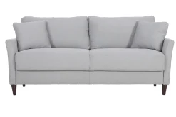 Miliboo Design-Sofa 3-Sitzer aus hellgrauem Stoff mit Stauraum MEDLEY* Design-sofas