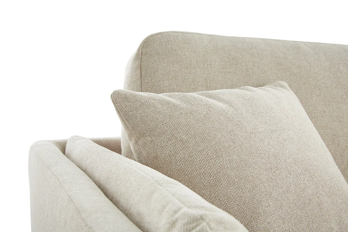 Miliboo Design-Sofa 3-Sitzer aus naturbeigem Stoff VOGUE* Design-sofas