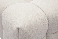 Miliboo Design-Sofa 3-Sitzer mit Fußstütze aus beigem Stoff im Samtdesign CORTO* Design-sofas