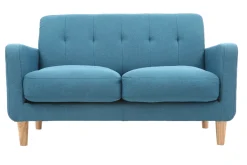 Miliboo Design-Sofa skandinavisch blaugrüner Stoff 2-Sitzer LUNA* Design-sofas