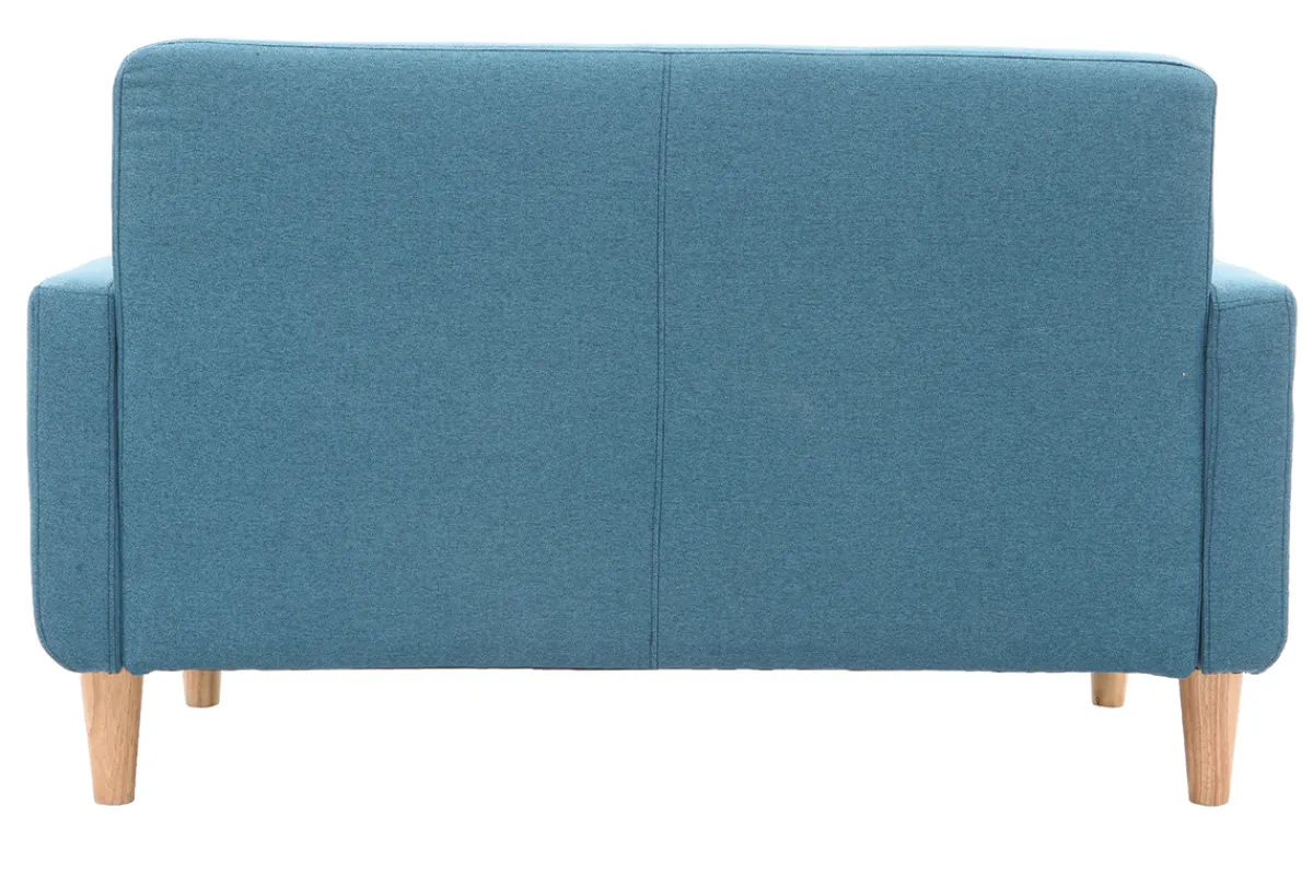 Miliboo Design-Sofa skandinavisch blaugrüner Stoff 2-Sitzer LUNA* Design-sofas