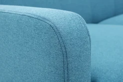 Miliboo Design-Sofa skandinavisch blaugrüner Stoff 2-Sitzer LUNA* Design-sofas