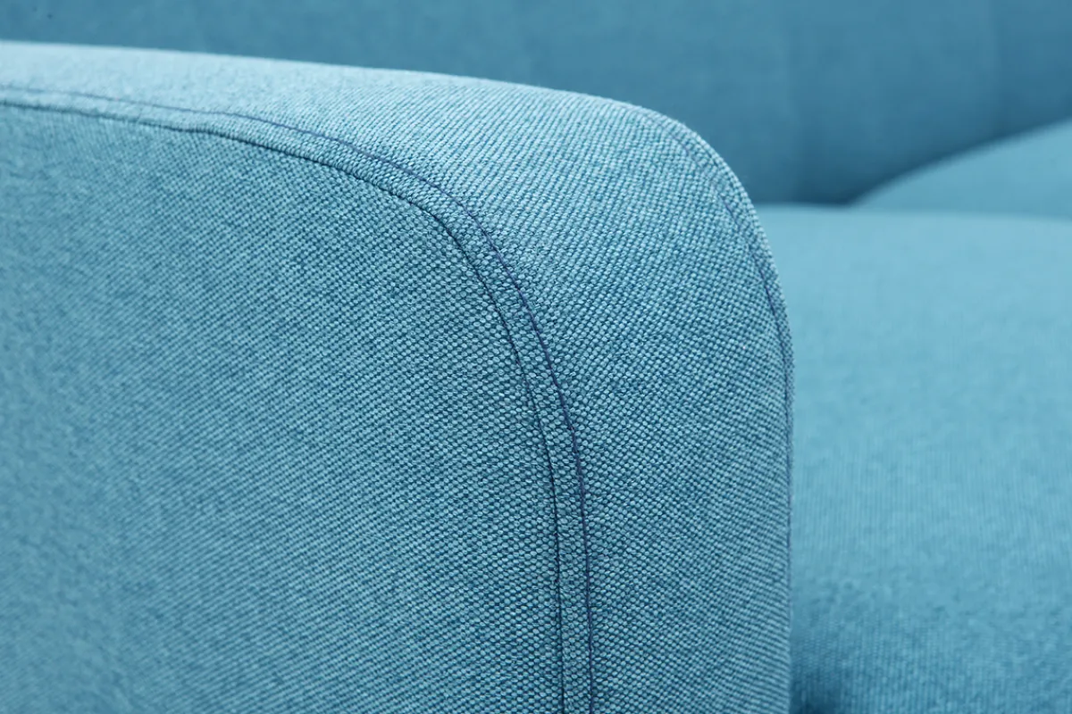 Miliboo Design-Sofa skandinavisch blaugrüner Stoff 2-Sitzer LUNA* Design-sofas