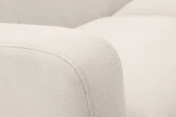 Miliboo Design-Sofa skandinavisch naturfarbener Stoff 2-Sitzer LUNA* Design-sofas