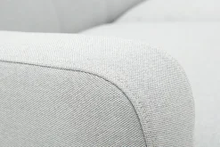Miliboo Design-Sofa skandinavisch hellgrauer Stoff 2-Sitzer LUNA* Design-sofas