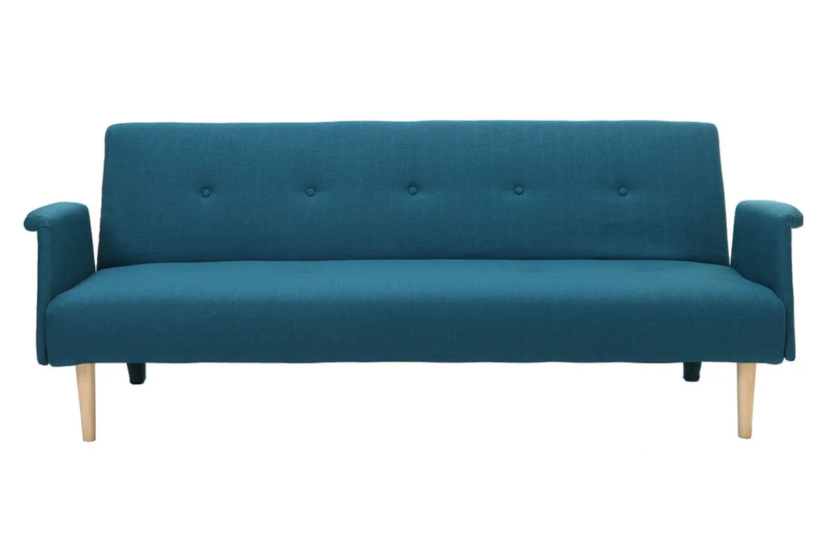Miliboo Design-Sofa verstellbar Blau OSCAR* Design-sofas|Schlafsofas