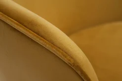 Miliboo Design-Stühle aus bronzefarbenem Samt und schwarzem Metall (2er-Set) SERIF* Design-stühle