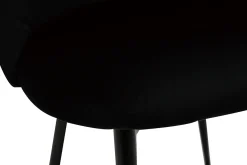 Miliboo Design-Stühle aus schwarzem Samt und schwarzem Metall (2er-Set) CELESTE* Design-stühle