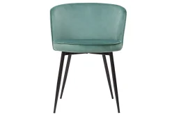 Miliboo Design-Stühle aus seladongrünem Samtstoff und Metall (2er-Set) SERIF* Design-stühle
