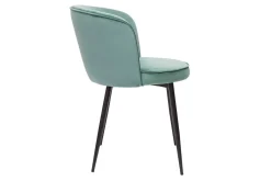 Miliboo Design-Stühle aus seladongrünem Samtstoff und Metall (2er-Set) SERIF* Design-stühle