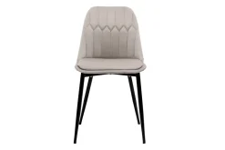 Miliboo Design-Stühle aus taupefarbenem Samt und Metallbeinen (2er-Set) FUSE* Design-stühle
