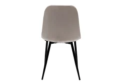 Miliboo Design-Stühle aus taupefarbenem Samt und Metallbeinen (2er-Set) FUSE* Design-stühle