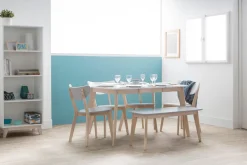 Miliboo Design-Stühle Grau Beine aus Holz LEENA (2er-Set)* Design-stühle|Holzstühle