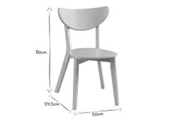 Miliboo Design-Stühle Grau Beine aus Holz LEENA (2er-Set)* Design-stühle|Holzstühle