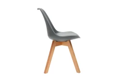 Miliboo Design-Stühle Grau 4er-Set PAULINE* Design-stühle
