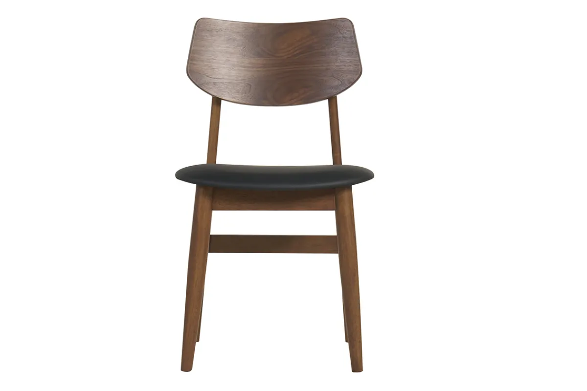 Miliboo Design-Stühle in Schwarz aus dunklem Holz (2er-Set) ELION* Design-stühle