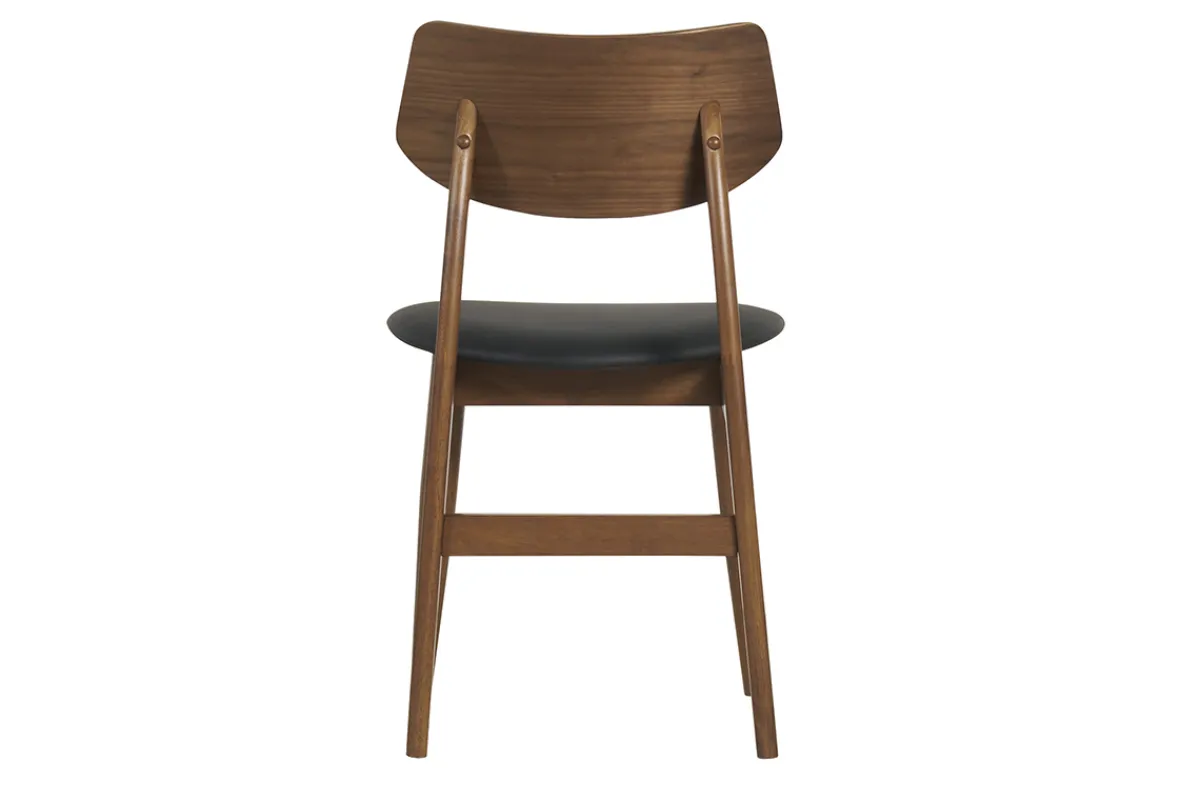 Miliboo Design-Stühle in Schwarz aus dunklem Holz (2er-Set) ELION* Design-stühle