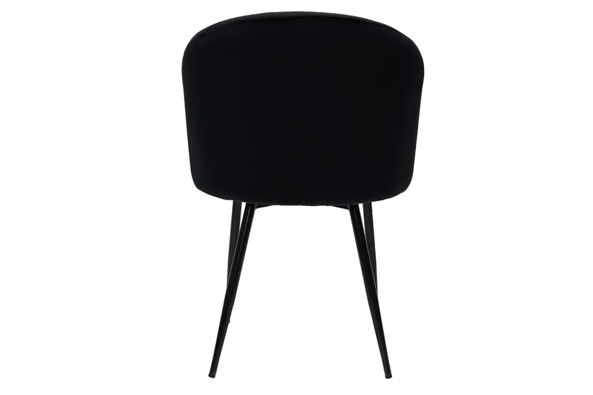 Miliboo Design-Stühle in schwarzem Samt (2er-Set) VANITY* Design-stühle