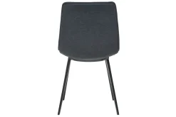 Miliboo Designstühle mit dunkelgrauem Samteffekt (2er-Satz) PARKER* Design-stühle