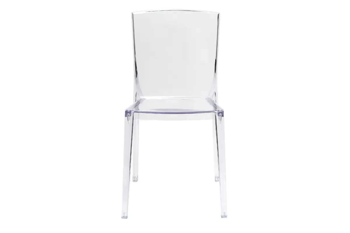 Miliboo Design-Stühle Transparent 2er-Set ISLAND* Design-stühle|Gartenstühle