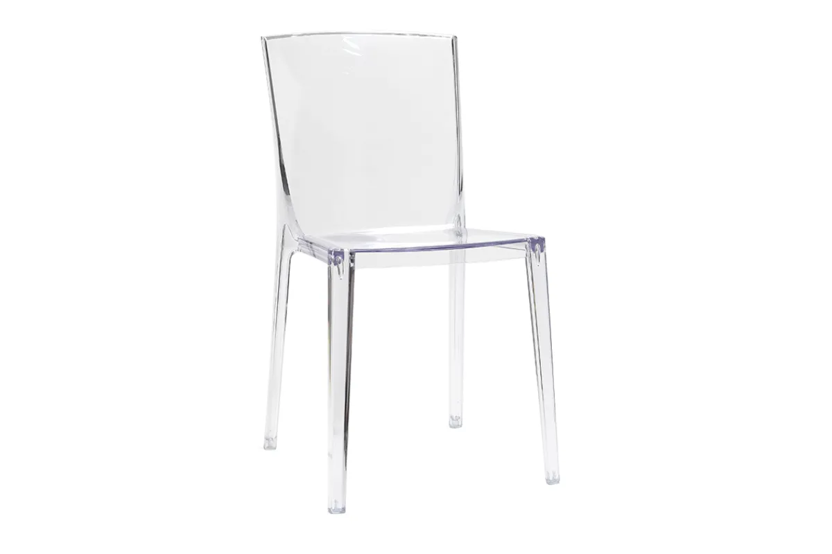 Miliboo Design-Stühle Transparent 2er-Set ISLAND* Design-stühle|Gartenstühle