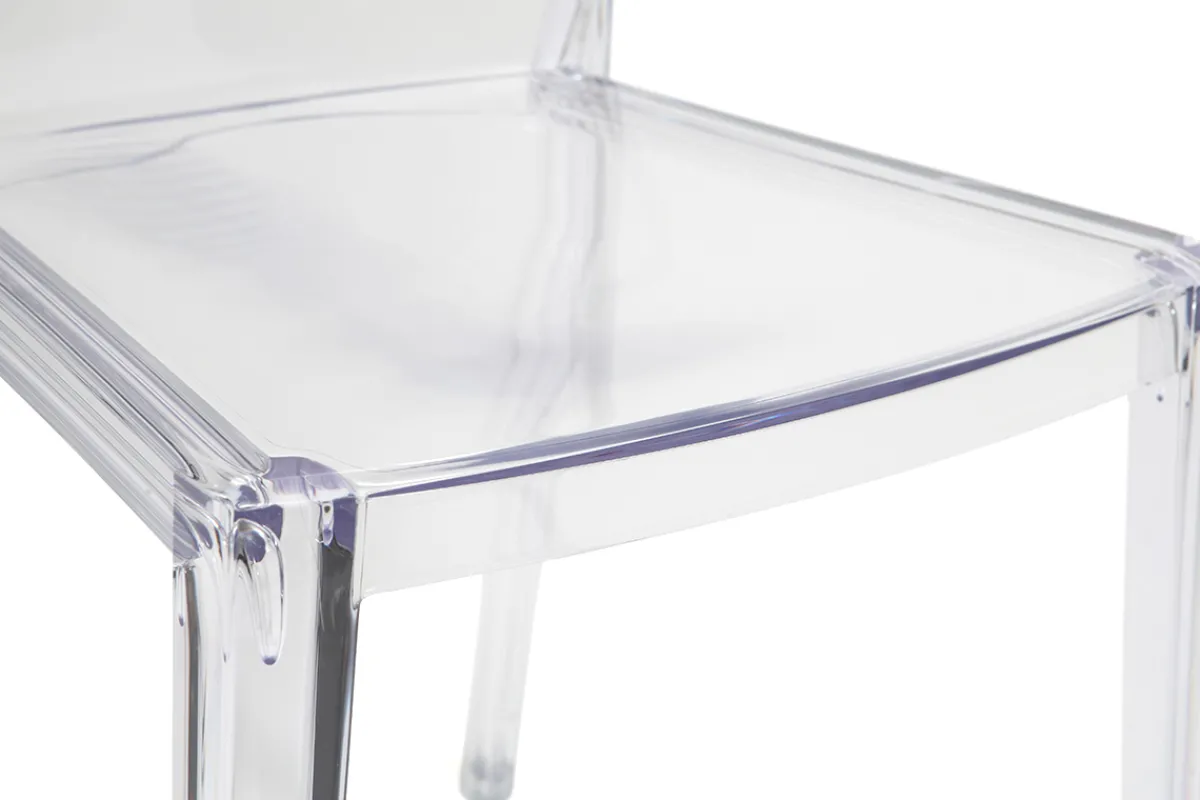 Miliboo Design-Stühle Transparent 2er-Set ISLAND* Design-stühle|Gartenstühle
