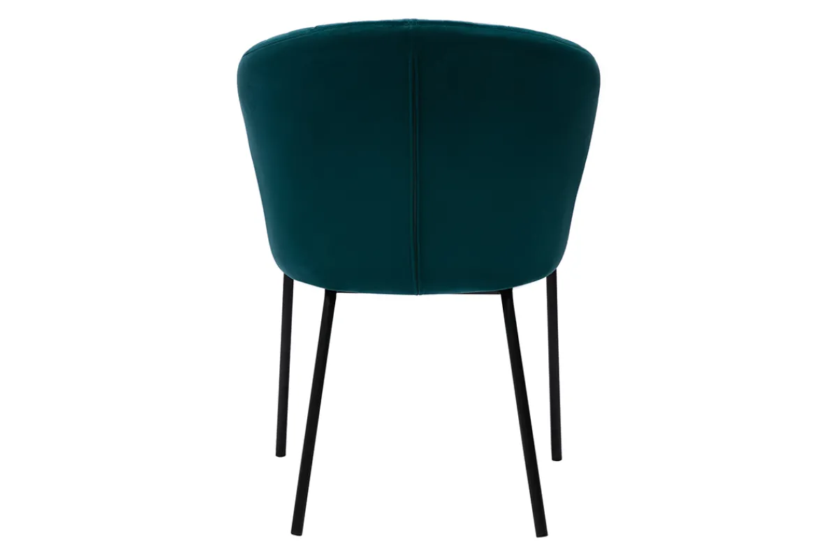 Miliboo Design-Stuhl aus blauem Samt REQUIEM* Design-stühle