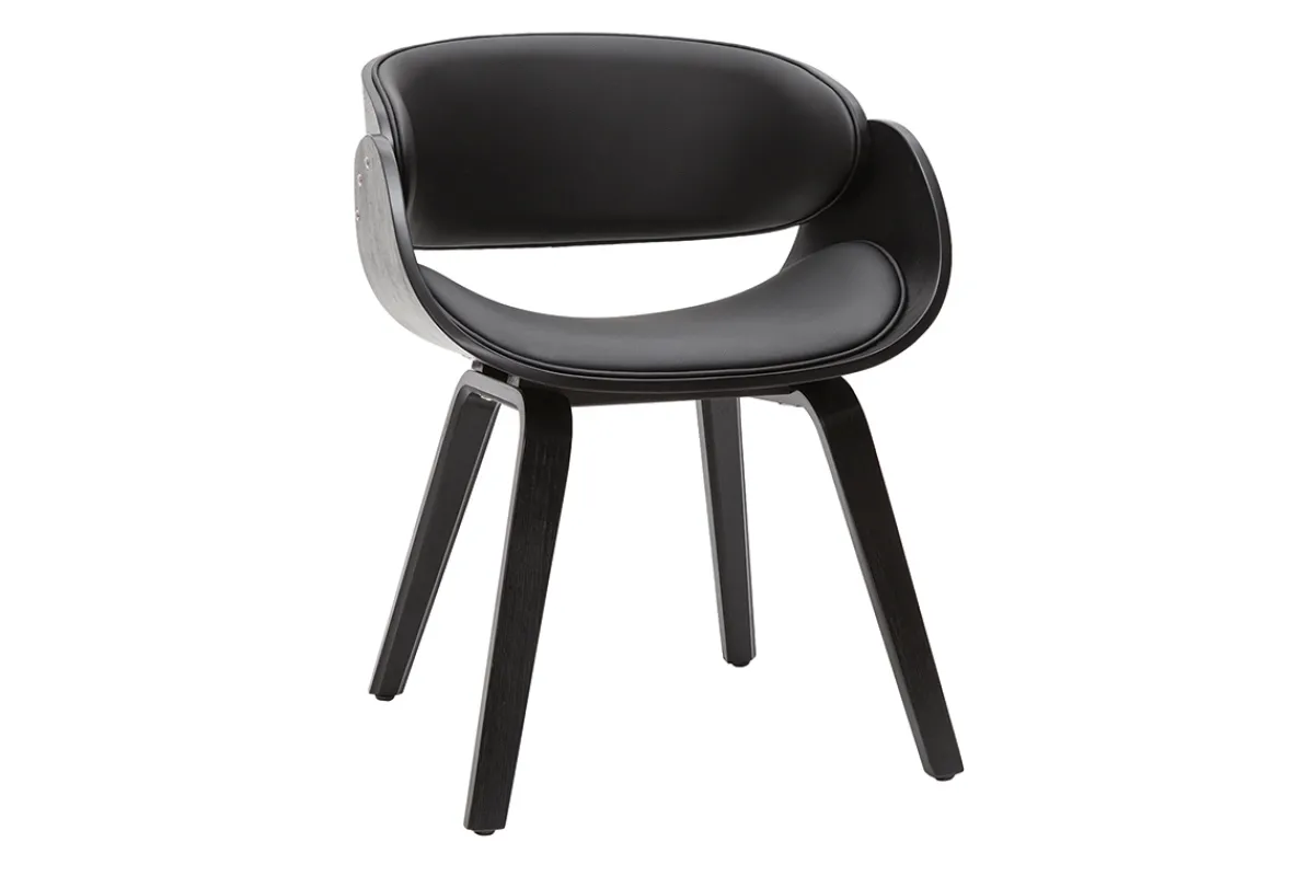 Miliboo Design-Stuhl in Schwarz BENT* Design-stühle|Holzstühle