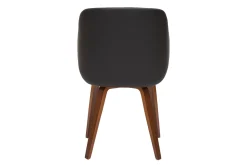 Miliboo Design-Stuhl in Schwarz und Walnuss LUCIEN* Design-stühle