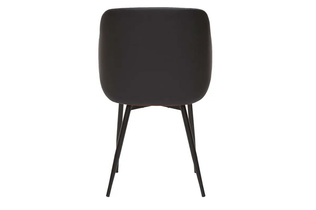 Miliboo Design-Stuhl in Schwarz und Walnuss LUCIEN* Design-stühle