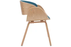 Miliboo Design-Stuhl Weiß und helles Holz BENT* Design-stühle|Holzstühle
