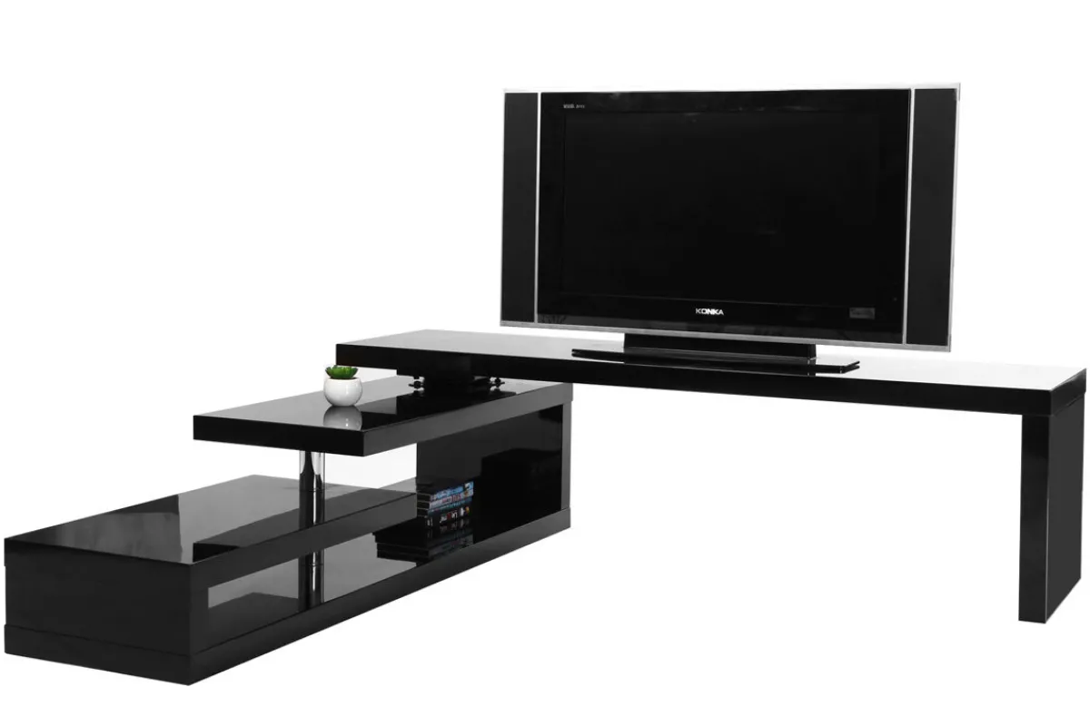 Miliboo Design-TV-Möbel drehbar MAX V2 Schwarz* Tv-lowboards