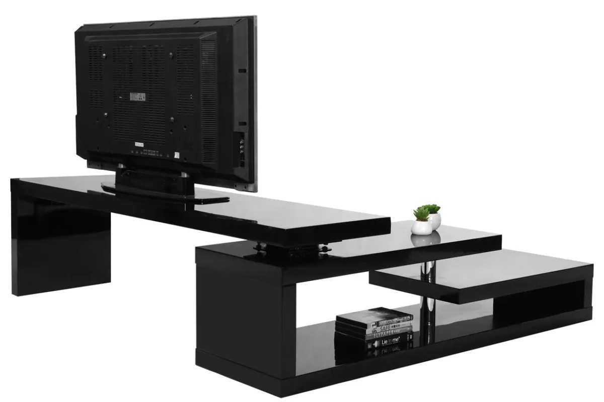 Miliboo Design-TV-Möbel drehbar MAX V2 Schwarz* Tv-lowboards