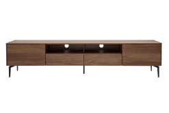 Miliboo Design-TV-Möbel mit Walnussfurnier L200 cm BLISS* Tv-lowboards
