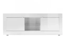 Miliboo Design-TV-Möbel Weiß Lackiert 180 cm LATTE* Tv-lowboards