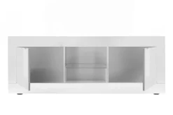 Miliboo Design-TV-Möbel Weiß Lackiert 180 cm LATTE* Tv-lowboards