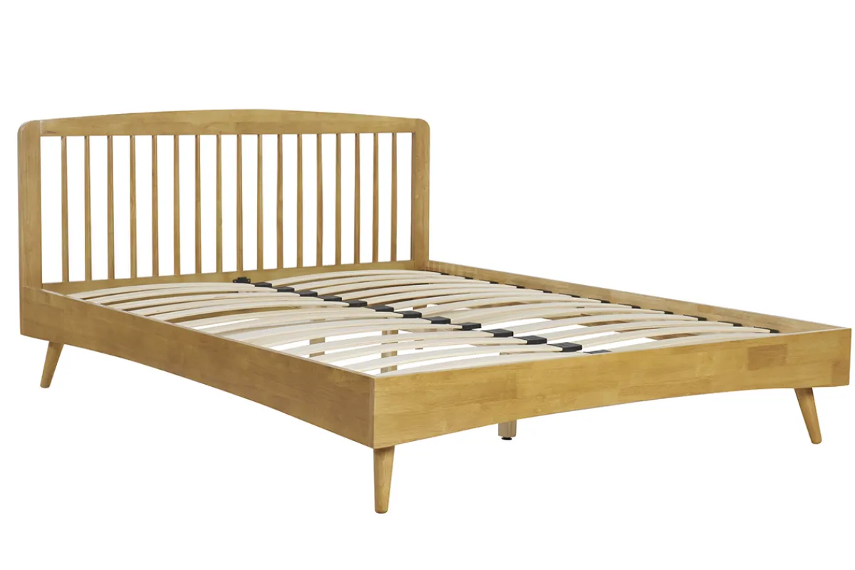 Miliboo Doppelbett 160x200 aus Holz TERRY* Betten Für Erwachsene